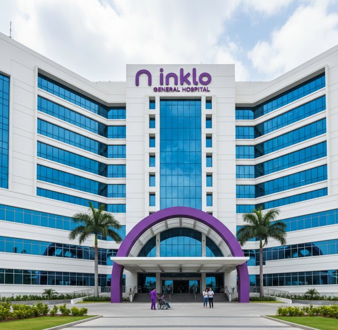Inklo Storefront: ambiente com a marca do hospital